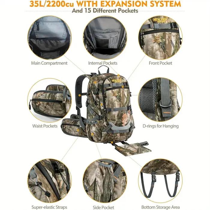 NOUVEAU VIEW 35L Sacs à dos de chasse pour hommes