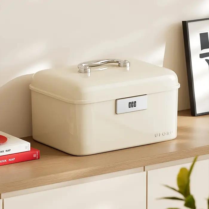 Boîte de rangement verrouillable par mot de passe UFORU avec poignée