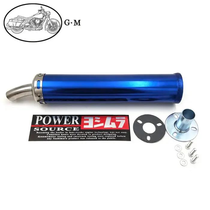 Pot d'échappement universel pour moto de course modifiée 60x280mm en métal 50-250CC