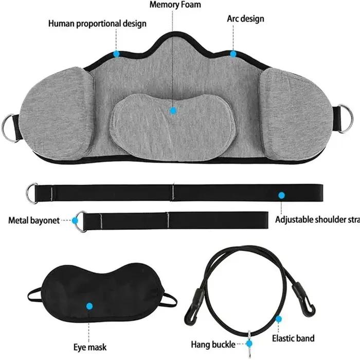 Hamac avec support pour masseur de Traction du cou, cervicales pour réduire la douleur au cou, Relax