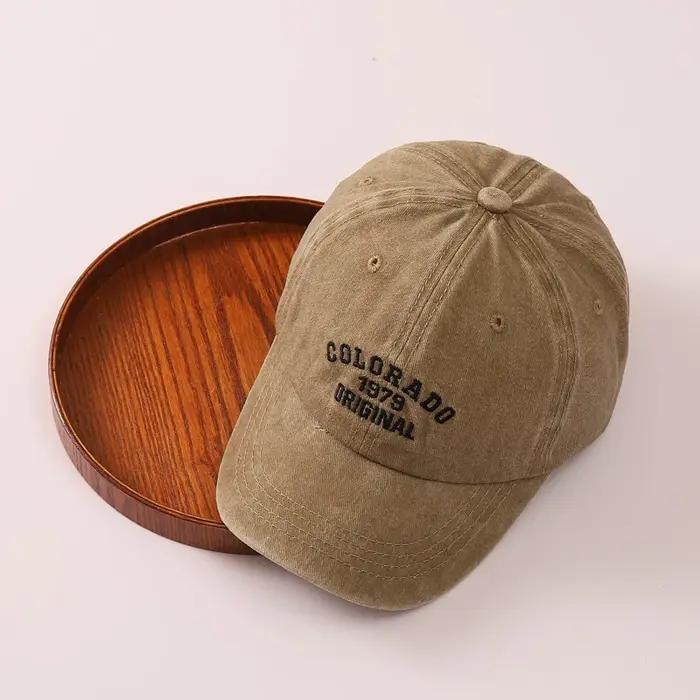 Casquette de baseball avec lettres brodées pour enfants