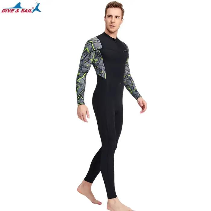 Combinaison de plongée en apnée complète en Lycra, fermeture éclair sur le devant, jambes et manches