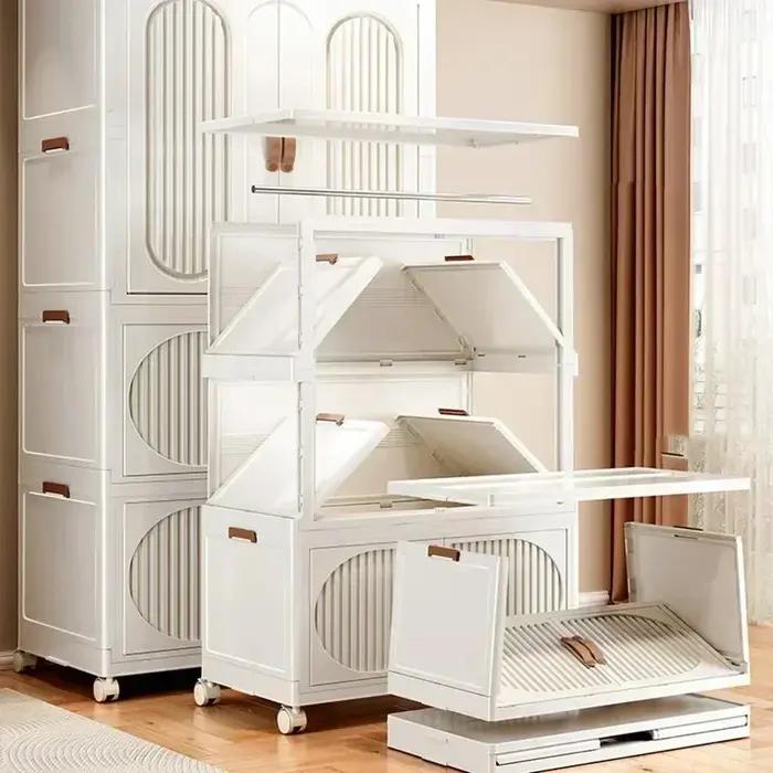 Armoire pour enfants chambre placard armoire bébé boîte de rangement jouet vêtements organisateur ca