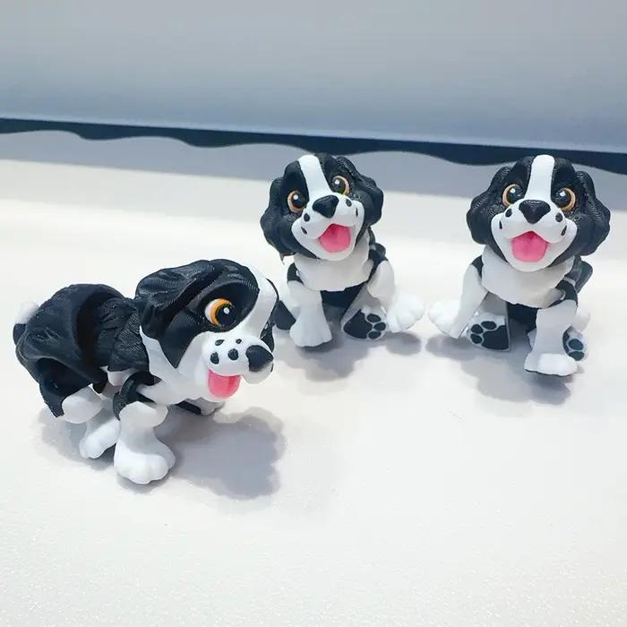 Modèle d'épagneul Springer mignon et idiot imprimé en 3d