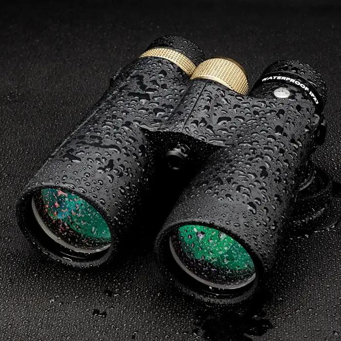 Jumelles Shuntu 10x50 12x50 longue portée professionnelles étanches IPX7 BAK4 FMC chasse observation