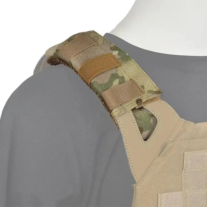 Protège-épaules respirants anti-dérapants pour gilet tactique et sac à dos chasse extérieur