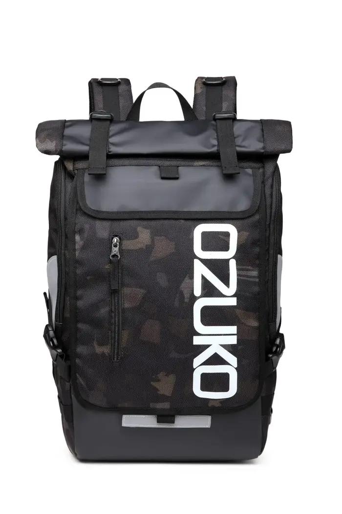 OZUKO sac à dos hommes 15.6 pouces ordinateur portable hydrofuge cartable pour adolescent décontract