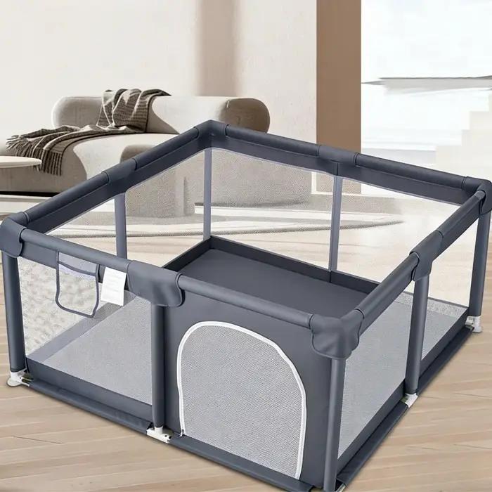 Parc pour bébé IMBABY 150x180cm aire de jeu pour tout-petits double portes barrière de sécurité clôture intérieure balles piscine activités pour enfants occasions spéciales