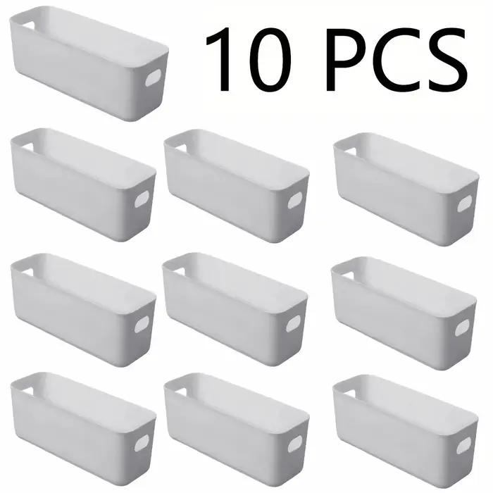 Boîte de rangement multifonctionnelle 10 pièces, boîte de rangement de bureau durable de grande capacité, rangement de sous-vêtements adapté au stockage d'articles divers