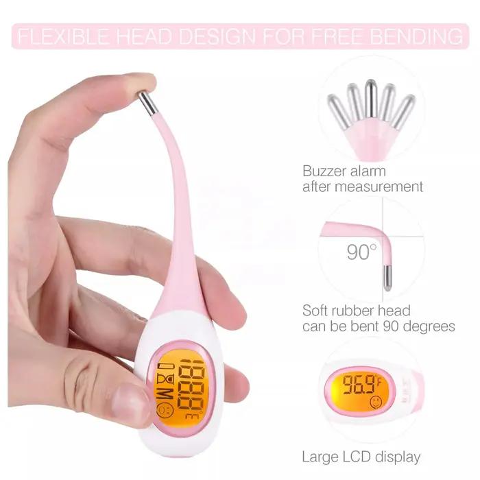 Thermomètre professionnel LED pour animaux de compagnie pour chiens et chats-thermomètre vétérinaire sec/humide sûr