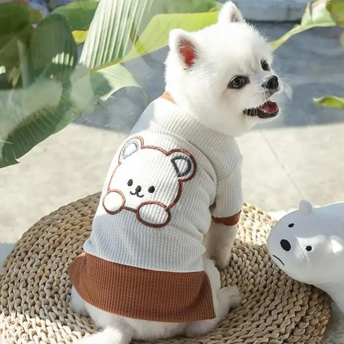 T-shirt doux pour chiot bouledogue français printemps-été pour chiens de petite et moyenne taille, vêtements pour amoureux des animaux, jupes pour animaux, robe pour chien, chemise pour chat