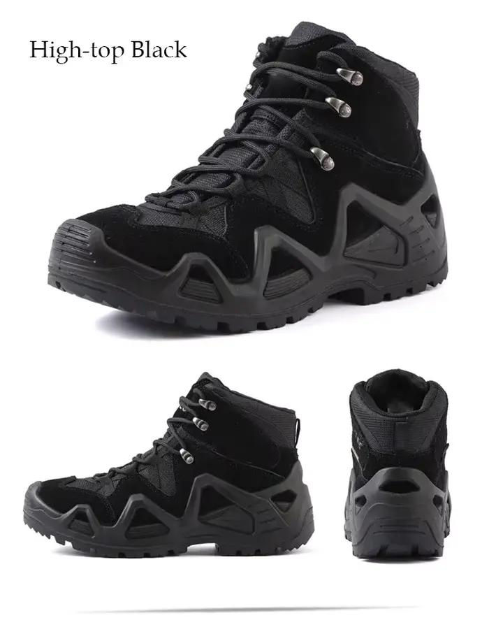Hommes décontracté chasse bottines en plein air tactique randonnée homme botte