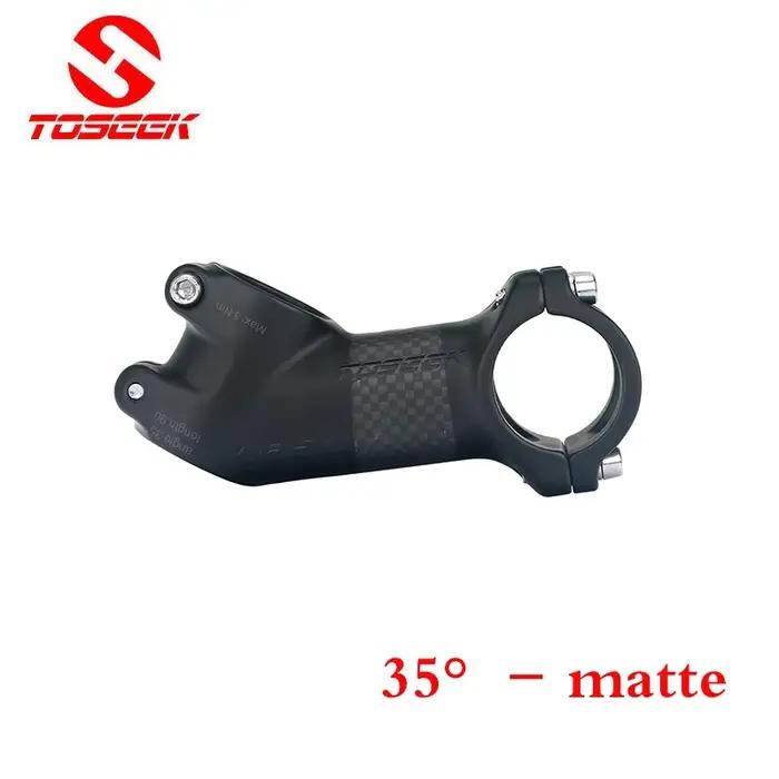 Tige en fibre de carbone pour VTT 6/10/17/25/35 degrés longueur 60/70/80/90/100mm pour améliorer la performance et le style de votre vélo occasions spéciales