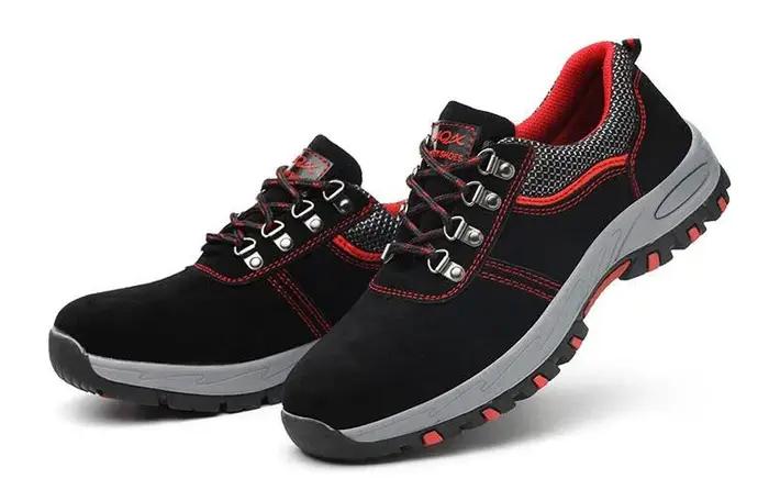 Bottes de sécurité à bout en acier pour femmes, chaussures de survie Anti-écrasement à la cheville,