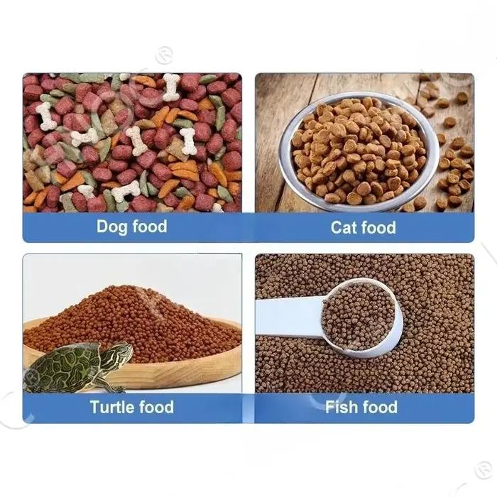 Machine de production d'aliments pour animaux de compagnie double visserie extrudeuse à haute efficacité pour chiens chats et poissons