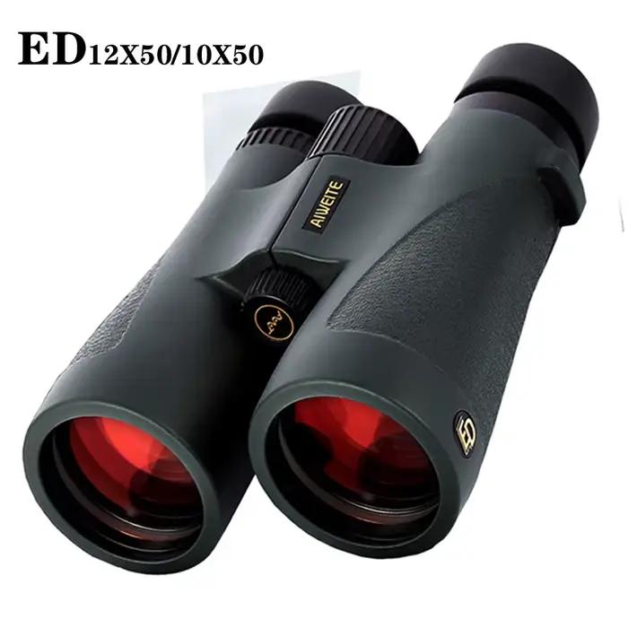 Jumelles professionnelles ED 10x50/12x50 SMC waterproof - Optique Bak4 basse dispersion pour chasse précision