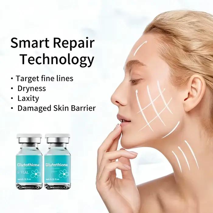 Ampoule éclaircissante à la glutathion 10ml×5 - Sérum hydratant en profondeur pour l'élasticité de l