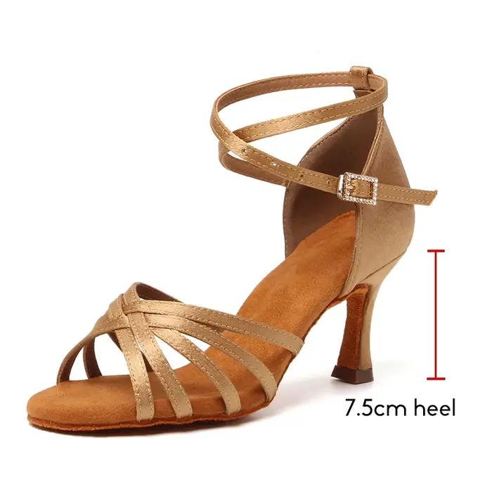 Chaussures de danse latine à talons hauts pour femmes