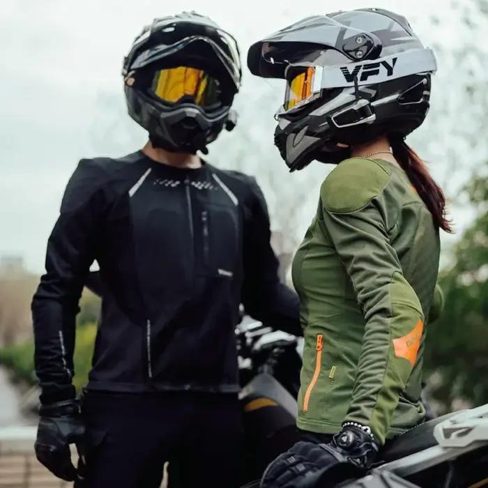 Vêtements de moto avec protections pour l'été, pour hommes et femmes, pour la conduite en plein air, équipement de protection CE, vêtements de sport souples, équipement de course, protection corporell