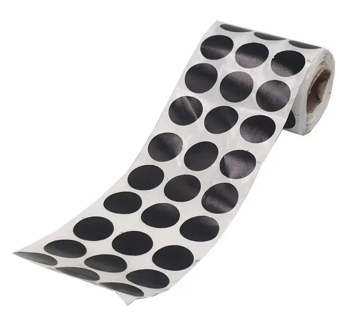 4 /5 "(2 cm) 900 pièces/rouleau noir éclaboussures éclaboussures cible autocollants patchs de couv