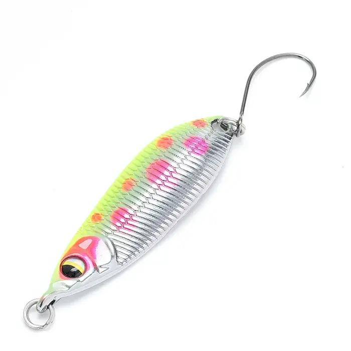 Lunker cuillère 2g 3.5g 5g pêche appât dur leurres ruisseau de rivière bar d'eau douce brochet truite