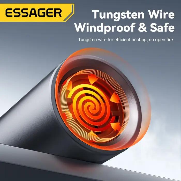 Essager TypeC Mini allume-cigare fil de tungstène soufflant sécurité et économie d'énergie sans charge peut être porté sur l'avion