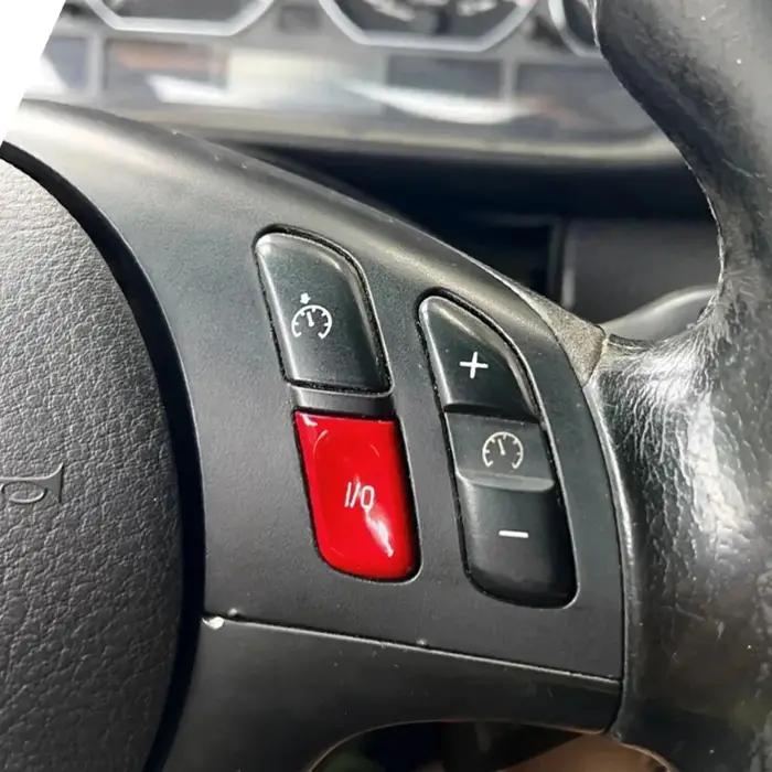Couvercle de bouton de commande de volant de voiture ABS, couvercle de bouton d'e/s adapté à la BMW