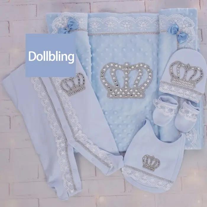 5 pièces vêtements nouveau-né nursery enfant coton soins bébé produits pantalons mitaines couverture accueil
