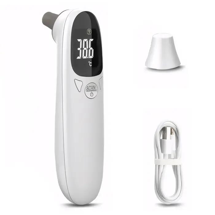 Thermomètre auriculaire pour animaux de compagnie numérique sans contact USB rechargeable précis 32-42.9 ℃ Vérification