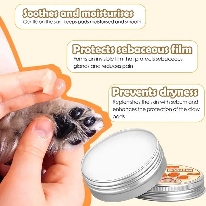 Crème hydratante naturelle pour patte de chien et de chat hydrater protéger peau animaux de compagnie soins d'hiver occasions spéciales
