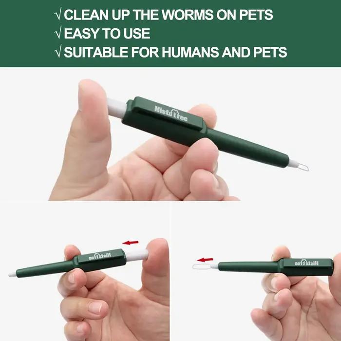 Stylo anti-tiques pour animaux de compagnie, contrôle professionnel des puces, durable, étanche, portable, pour l'élimination des tiques chez l'homme, pour l'extérieur