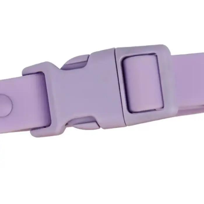 Ensemble de laisse de collier de chien réglable, sangle élastique, colliers pour animaux de compagnie en PVC imperméables, Combo boucle à dégagement rapide, laisses de chien souples lavables