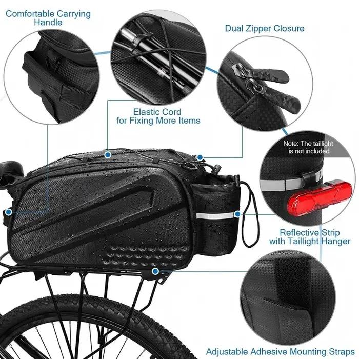 Sac de rangement pour siège arrière pliable pour vtt