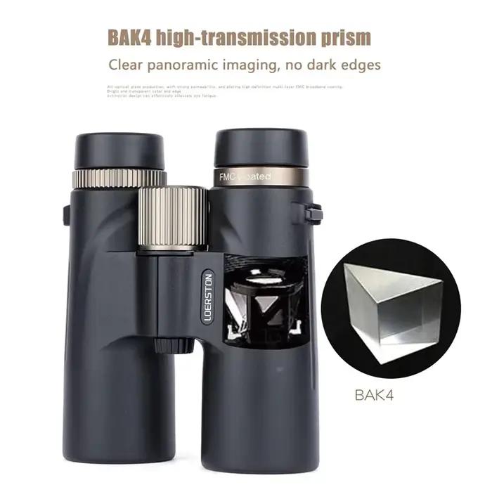 Télescope 12x42 HD jumelles professionnelles avec lentille ED prisme BAK4 étanche pour l'observation des oiseaux chasse Camping voyage en plein air