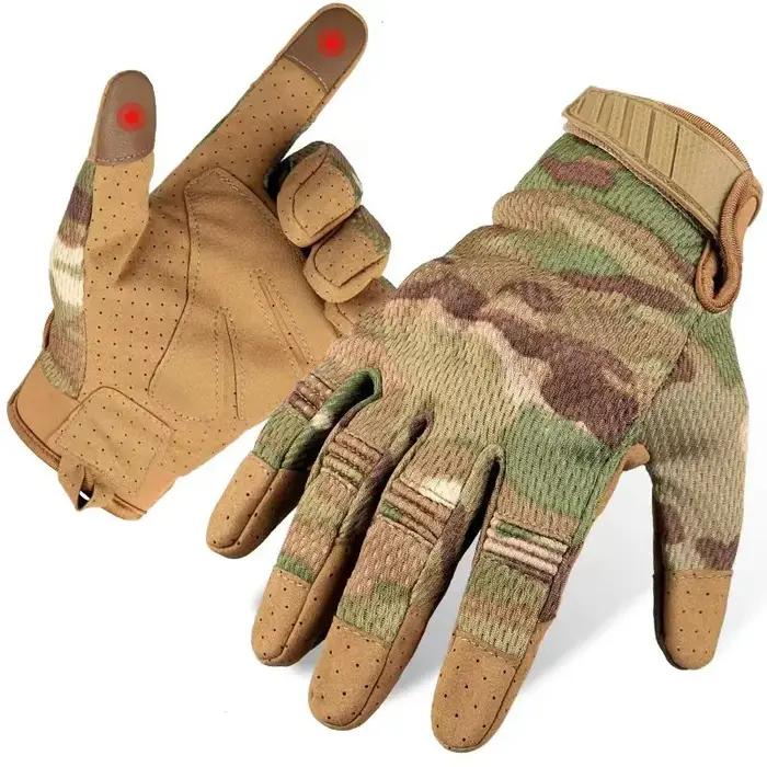 Gants tactiques camouflage écran tactile - Paintball airsoft combat chasse anti-choc unisexe
