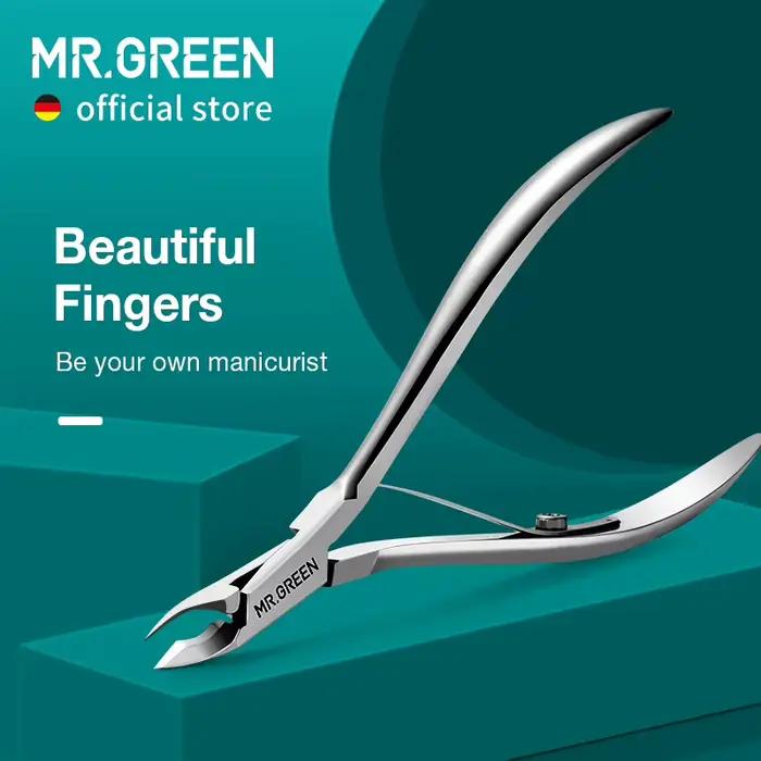 MR.GREEN-Pince à ongles en acier inoxydable, ciseaux de manucure, pince à épiler, tondeuse, dissolva
