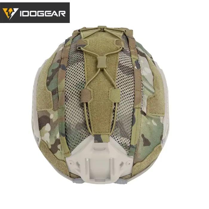 Housse de casque tactique IDOGEAR Maritime avec poche batterie NVG - Couverture camouflage chasse 3812
