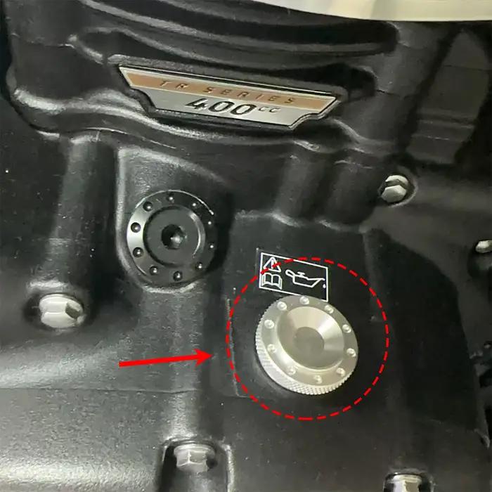 Bouchon de contrôle d'inspection d'huile moteur Topteng pour vitesse 400 Scrambler 400X 2023-2025 2024
