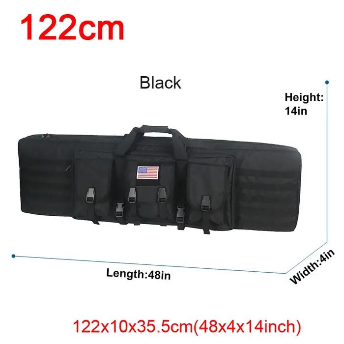 Étui à fusil double molle tactique pour chasse et airsoft, sac à dos transport