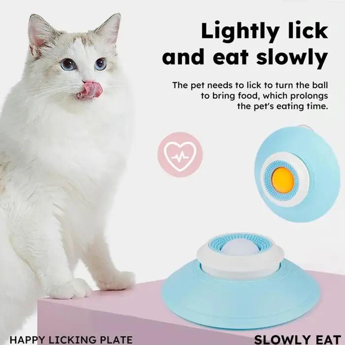 Bol à lécher pour chien, tapis à lécher pour animaux de compagnie, plaque à lécher interactive antidérapante pour chiens et chats, nourriture lente pour chiens
