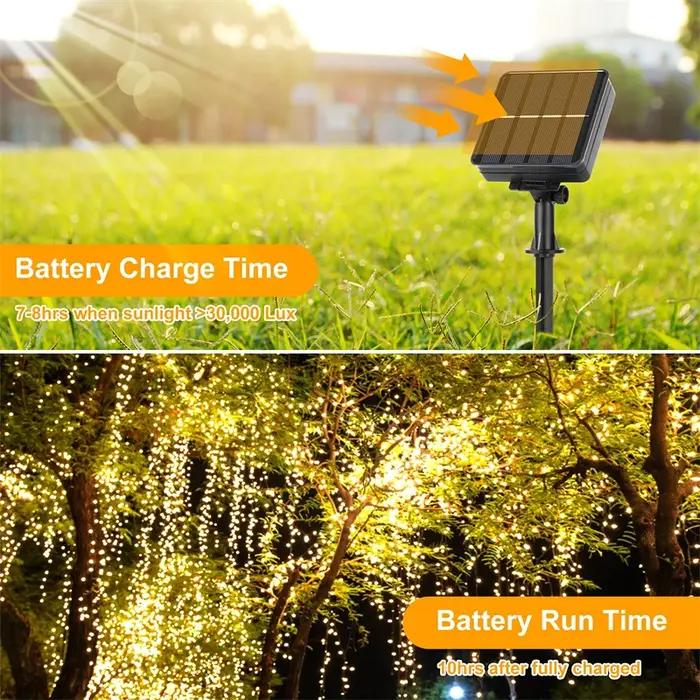 7 M/12 M/22/32 M solaire Led fée lumière extérieure feston Led étanche guirlande chaîne lumières fêt