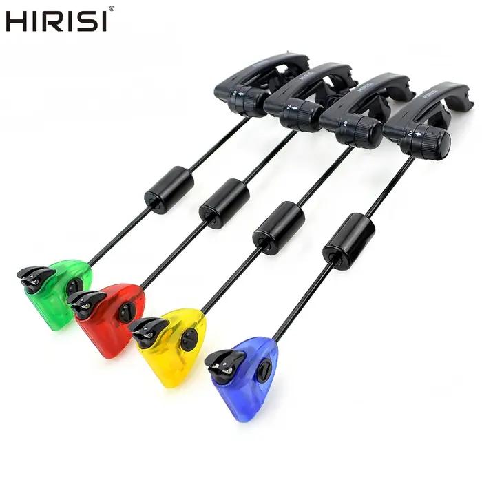 Swinger de pêche pour alarme de touche Lumineux LED 4pcs Balanciers tige dure dans étui protection B