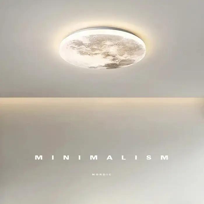 Plafonnier Mural LED en Forme de Lune au Design Moderne, Éclairage Universel, Luminaire Décoratif de