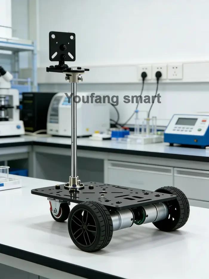 Châssis de voiture 3WD 4WD avec support de caméra, roue pivotante, encodeur, moteur, voiture robot pour Arduino Raspberry Pi, kit robot programmable DIY