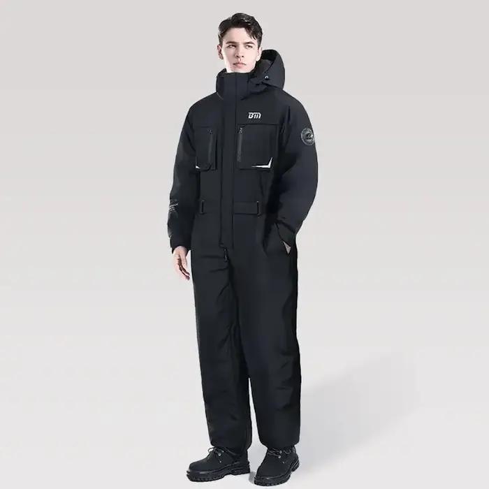 Vêtements d'hiver résistants au froid pour moto, combinaison chaude en coton, épaisse et imperméable