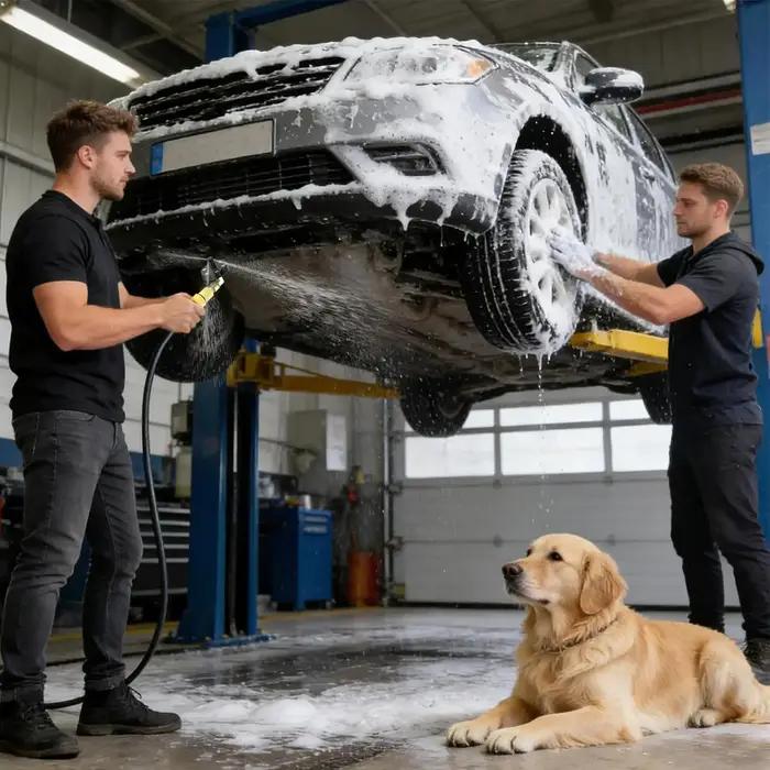 Kit de lavage magnétique pour châssis et roues de véhicule adapté aux voitures camions pick-up suv camping-cars occasions quotidiennes sorties familiales trajets de travail