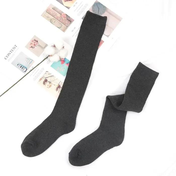 Chaussettes Genou Homme Hiver Harajuku Laine Chaleur Compression Cyclisme Coton Épaisses Cadeau