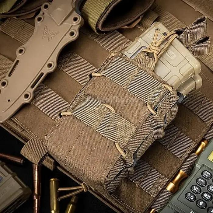 Pochette de chasse Molle simple et Double pour magazines M4 M14 M16 AR15 G36