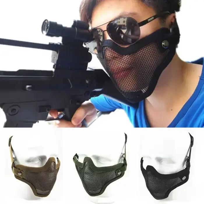1PC Tacticals Protective Strike Paintball Mesh Camouflage Protective Airsoft Ste