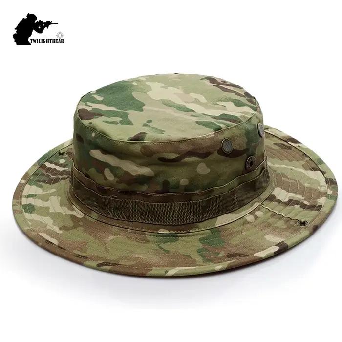 23 couleurs en plein air Camouflage Boonie chapeau de qualité supérieure Multicam